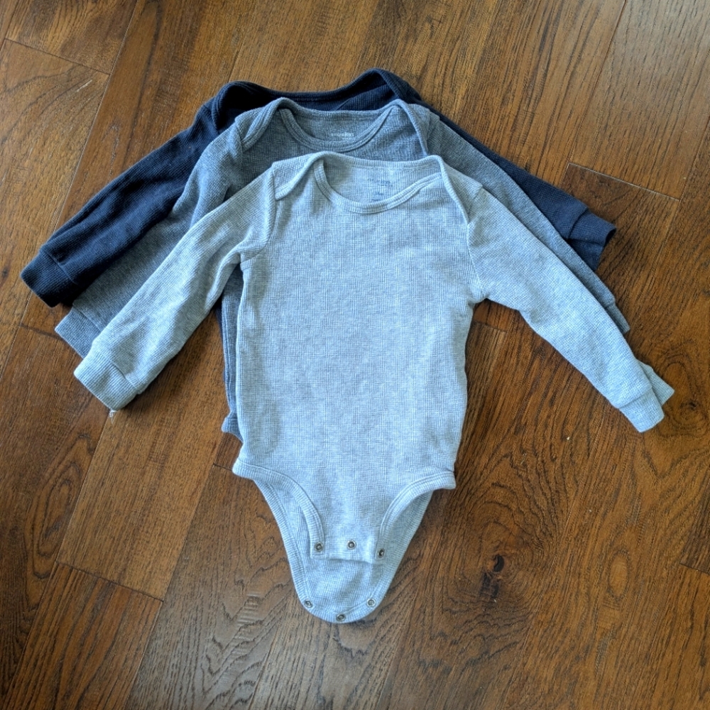 Carters Gray Onesie Bundle